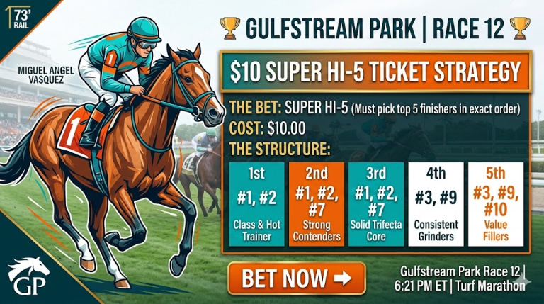 Betting the Marathon: Gulfstream Park Race 12 Final Analysis
